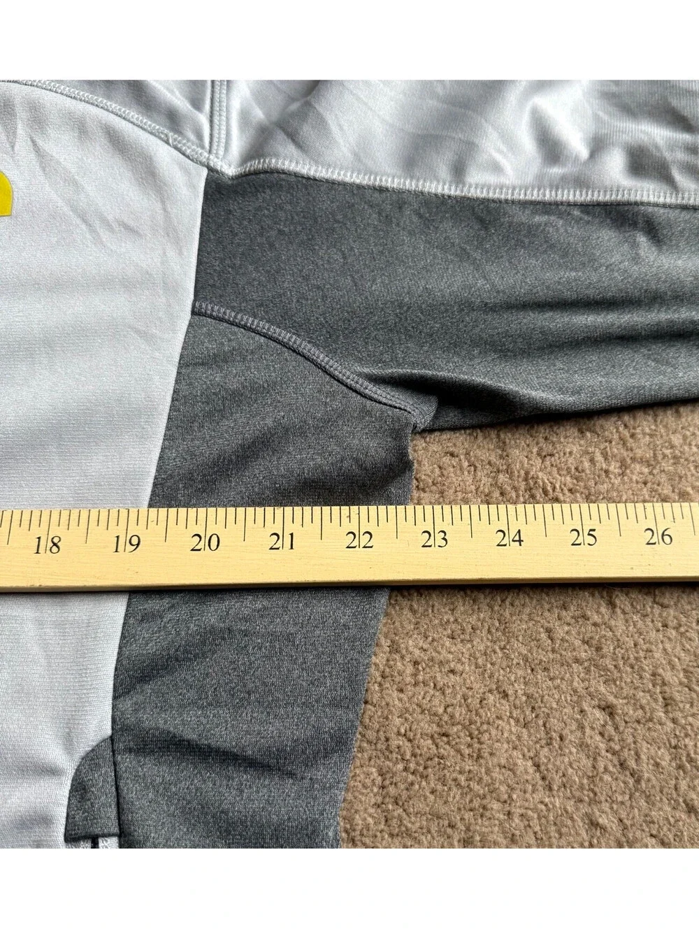 The North Face Jacket Mens Large Light Dark Gray Full Zip Fleece Outdoors